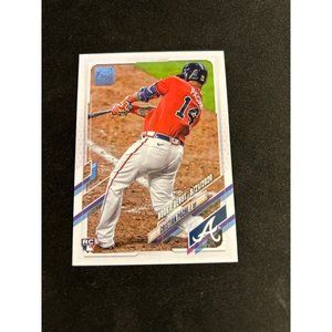 2021 Topps update baseball rookie card of Christian pache #us295